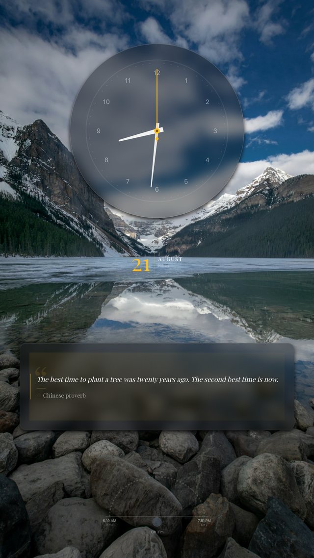 Ambient dashboard, portrait