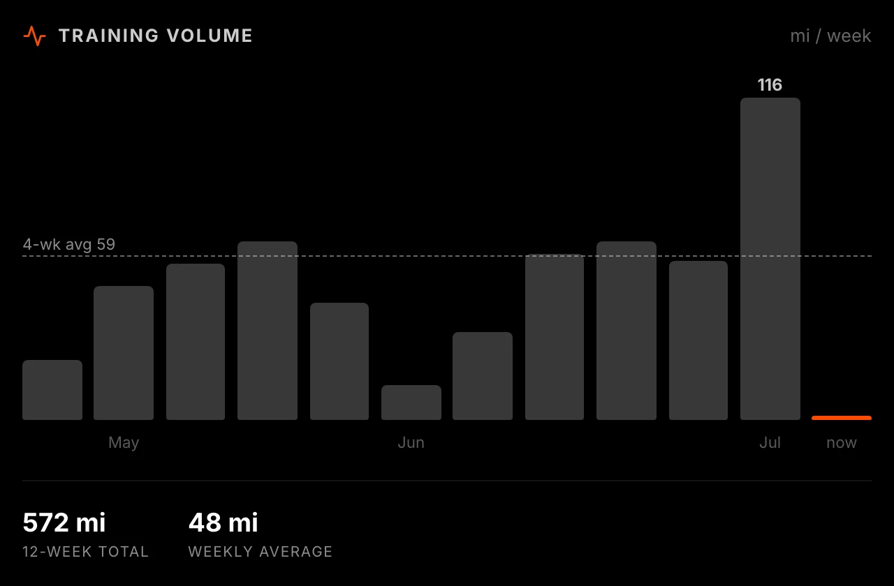 Strava plugin — Training volume view
